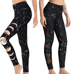 Yoga Pants With Moon Chakra
